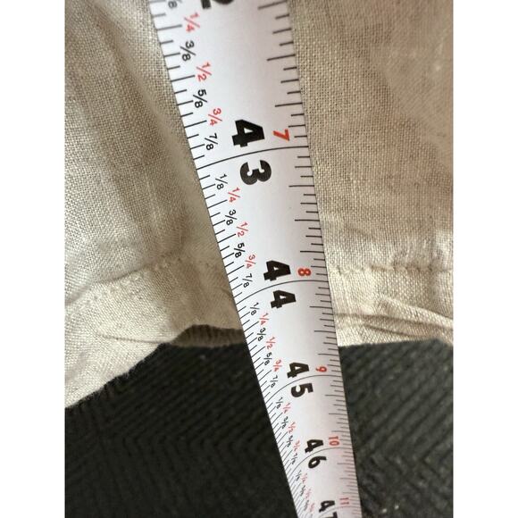 Linennaive Mary 18 Cream White Victorian Prairie Linen Dress XS Cottagecore - Picture 11 of 13